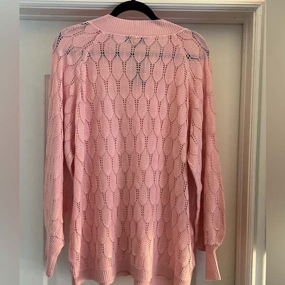 Beautiful pink sweater by Suzanne Bento. NWT - Picture 2 of 4